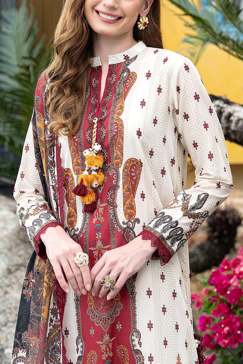 3 Piece Printed Lawn Suit CL-62076 A