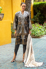 3 Piece Printed Lawn Suit CL-62078 A