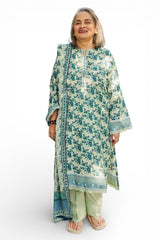 3 Piece Printed Lawn Suit with Dupatta CL-62086 A