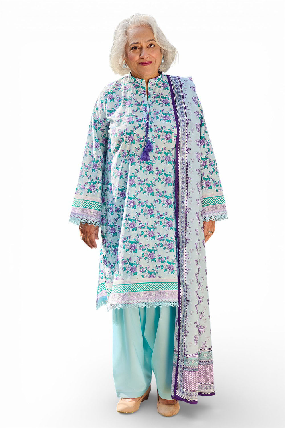 3 Piece Printed Lawn Suit with Dupatta CL-62086 B