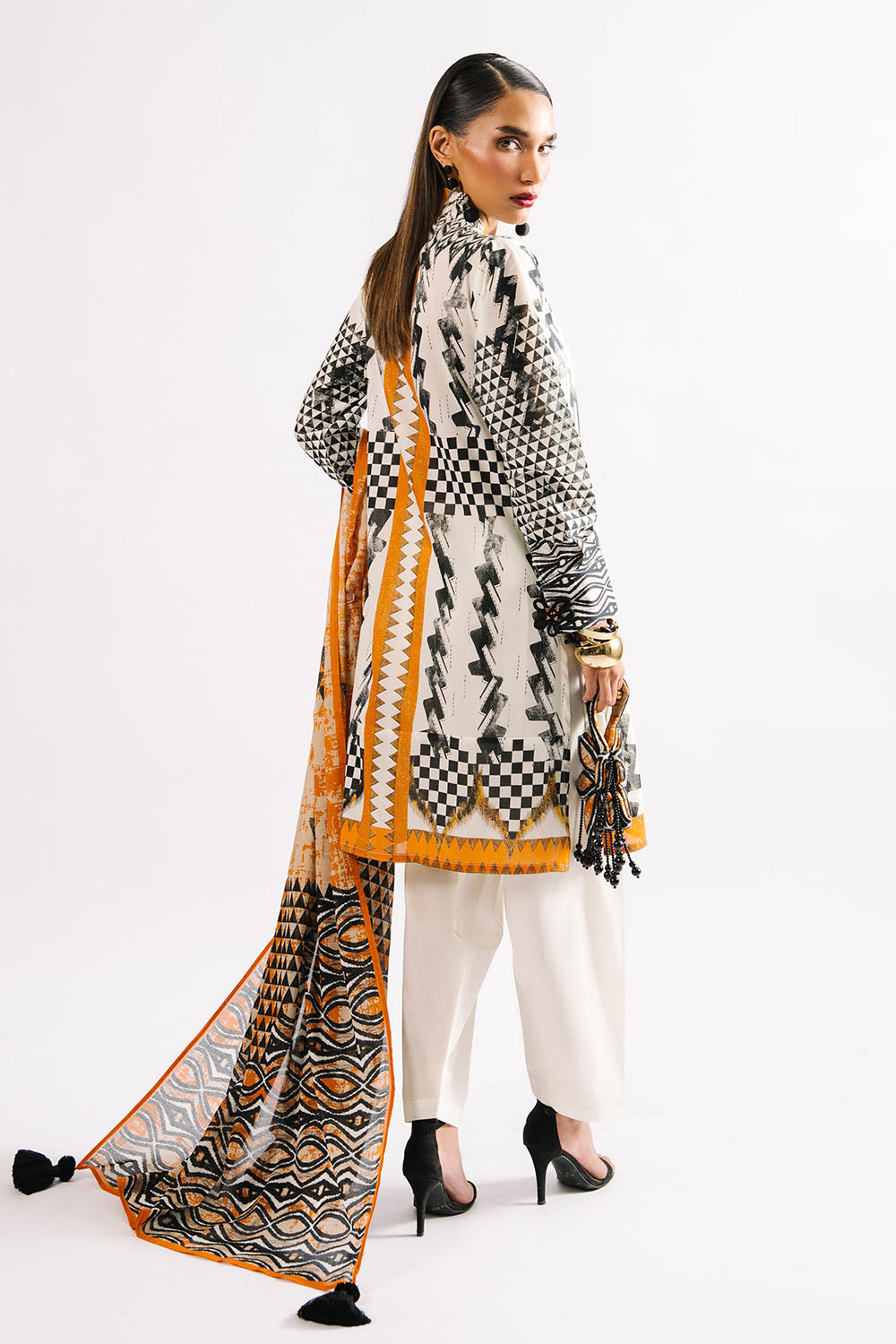 3 Piece Printed Lawn Suit with Dupatta