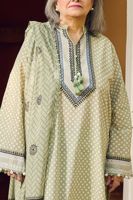 3 Piece Printed Lawn Suit with Dupatta CL-62103 B