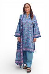 3 Piece Printed Lawn Suit with Dupatta CL-62104 A