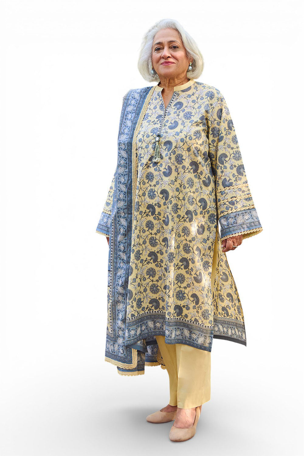 3 Piece Printed Lawn Suit with Dupatta CL-62104 B