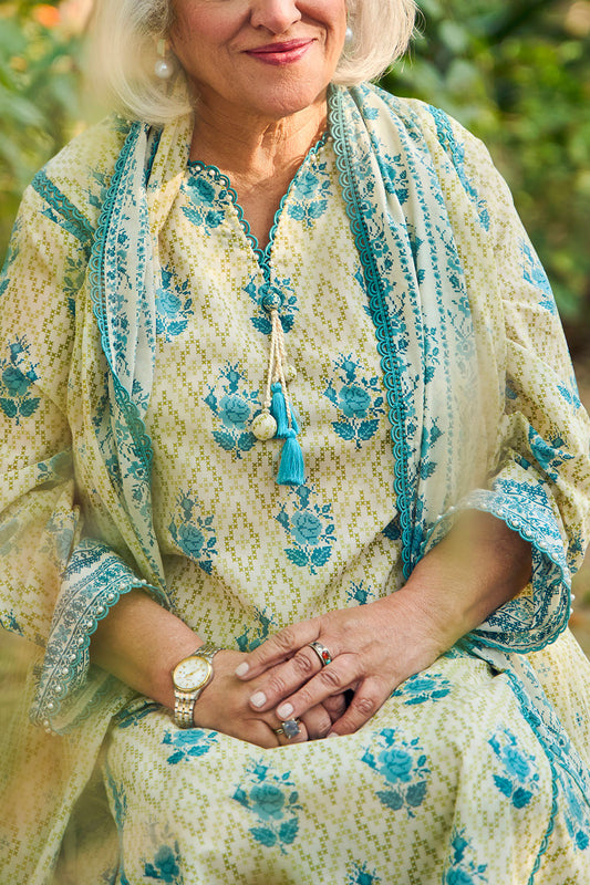 3 Piece Printed Lawn Suit with Dupatta CL-62107 B