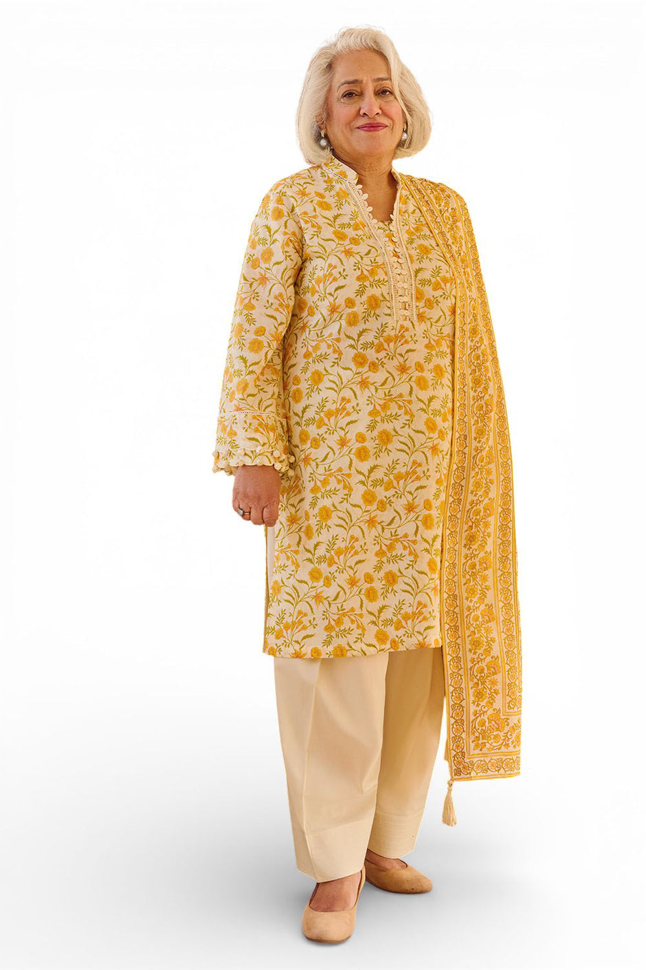 3 Piece Printed Lawn Suit with Dupatta