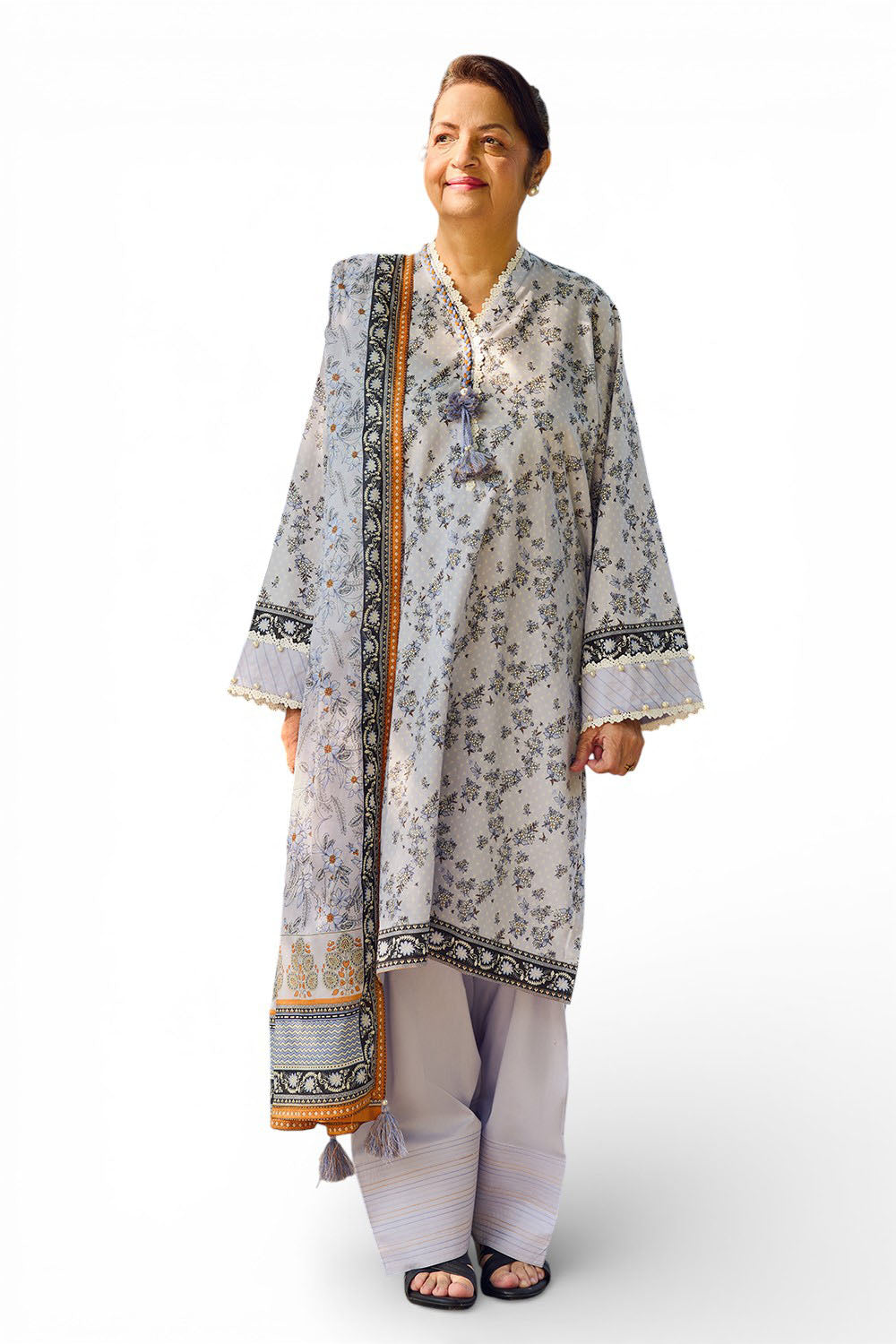 3 Piece Printed Lawn Suit with Dupatta CL-62115 A