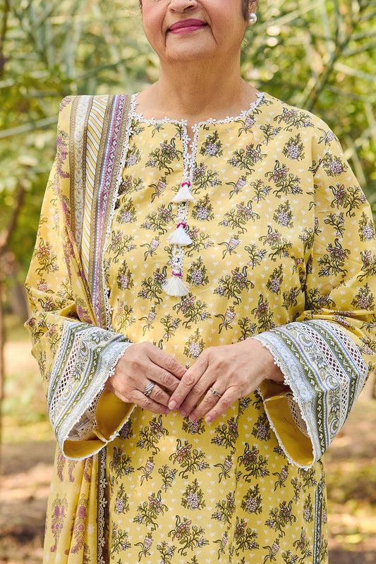 3 Piece Printed Lawn Suit with Dupatta CL-62116 A