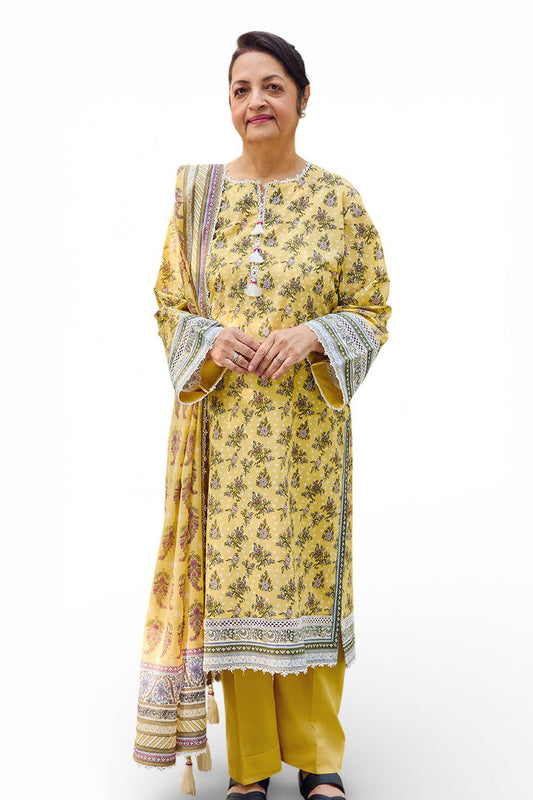 3 Piece Printed Lawn Suit with Dupatta CL-62116 A