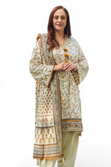 3 Piece Printed Lawn Suit with Dupatta CL-62117 A