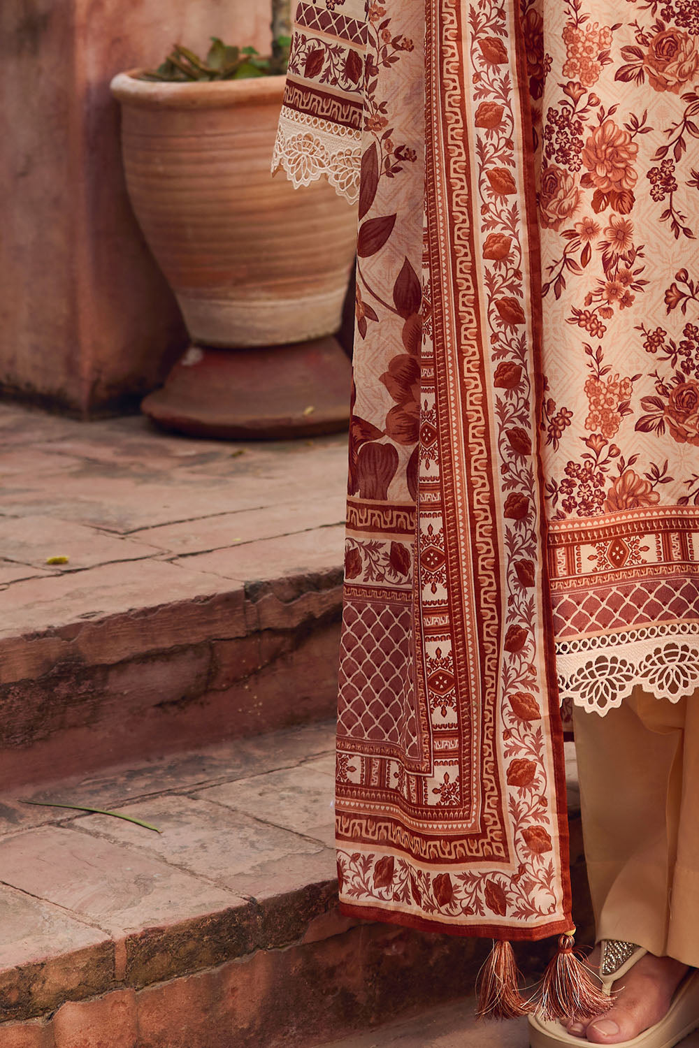 3 Piece Printed Lawn Suit with Dupatta