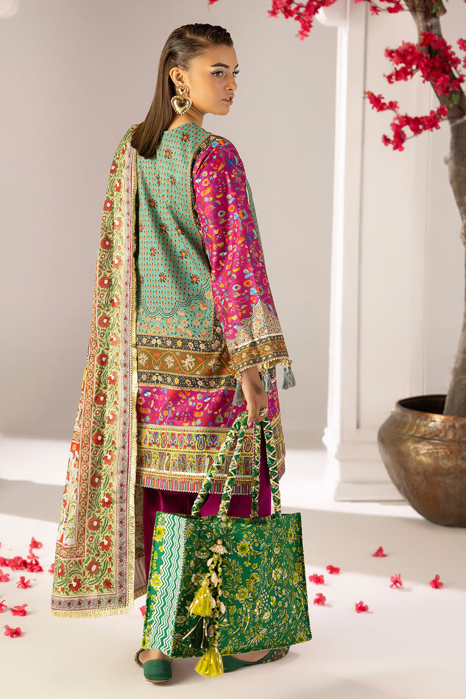 3 Piece Printed Lawn Suit with Dupatta
