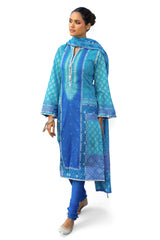3 Piece Printed Lawn Suit CL-62148 B