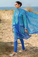 3 Piece Printed Lawn Suit CL-62148 B