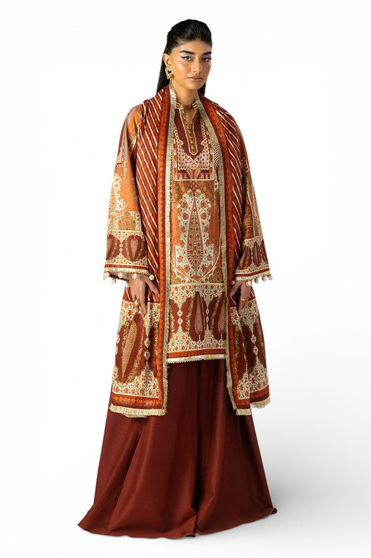 3 Piece Printed Lawn Suit with Dupatta CL-62152