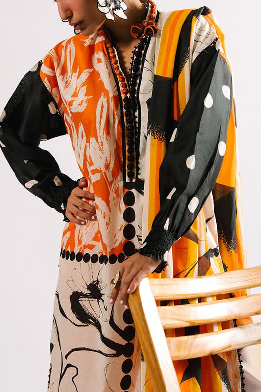 3 Piece Printed Lawn Suit with Dupatta CL-62159