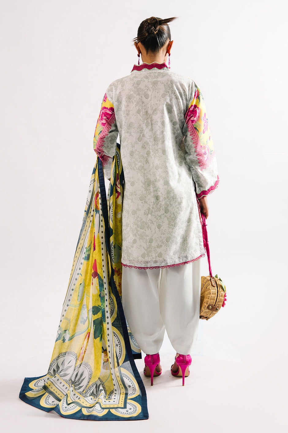 3 Piece Printed Lawn Suit with Dupatta