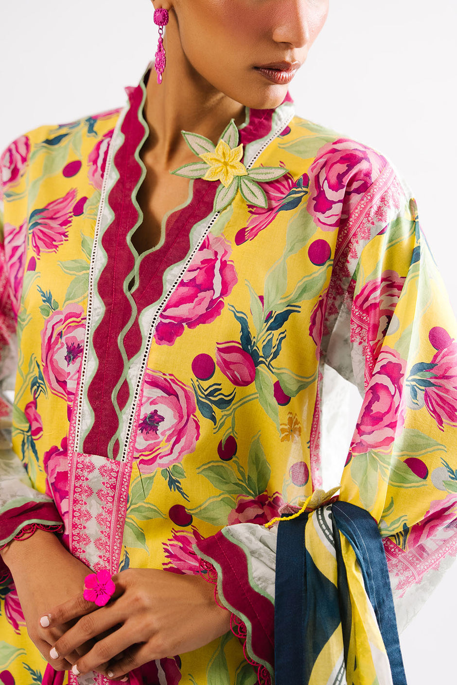3 Piece Printed Lawn Suit with Dupatta