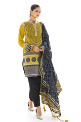 3 Piece Printed Lawn Suit CL-62173 B