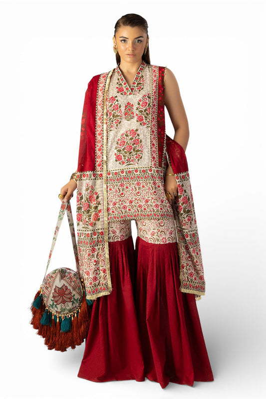 3 Piece Printed Lawn Suit with Dupatta CL-62179