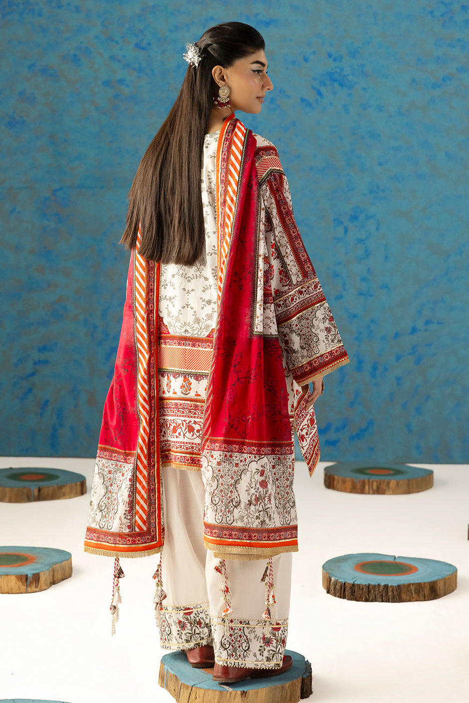 3 Piece Printed Lawn Suit with Dupatta