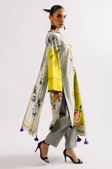 3 Piece Printed Lawn Suit with Dupatta CL-62208