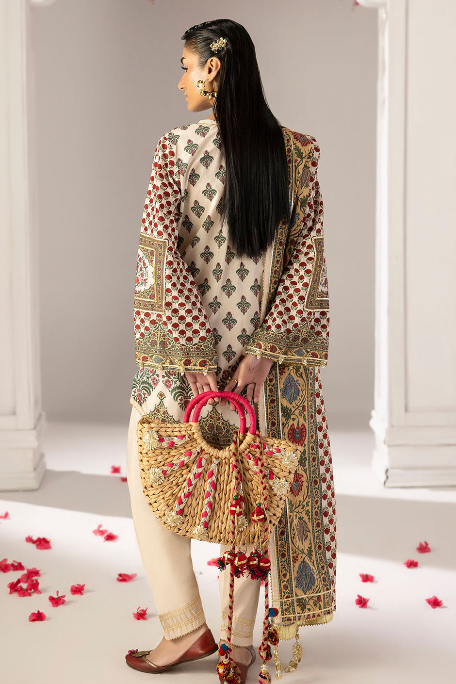 3 Piece Printed Lawn Suit with Dupatta