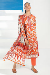 3 Piece Printed Lawn Suit CL-62297 A