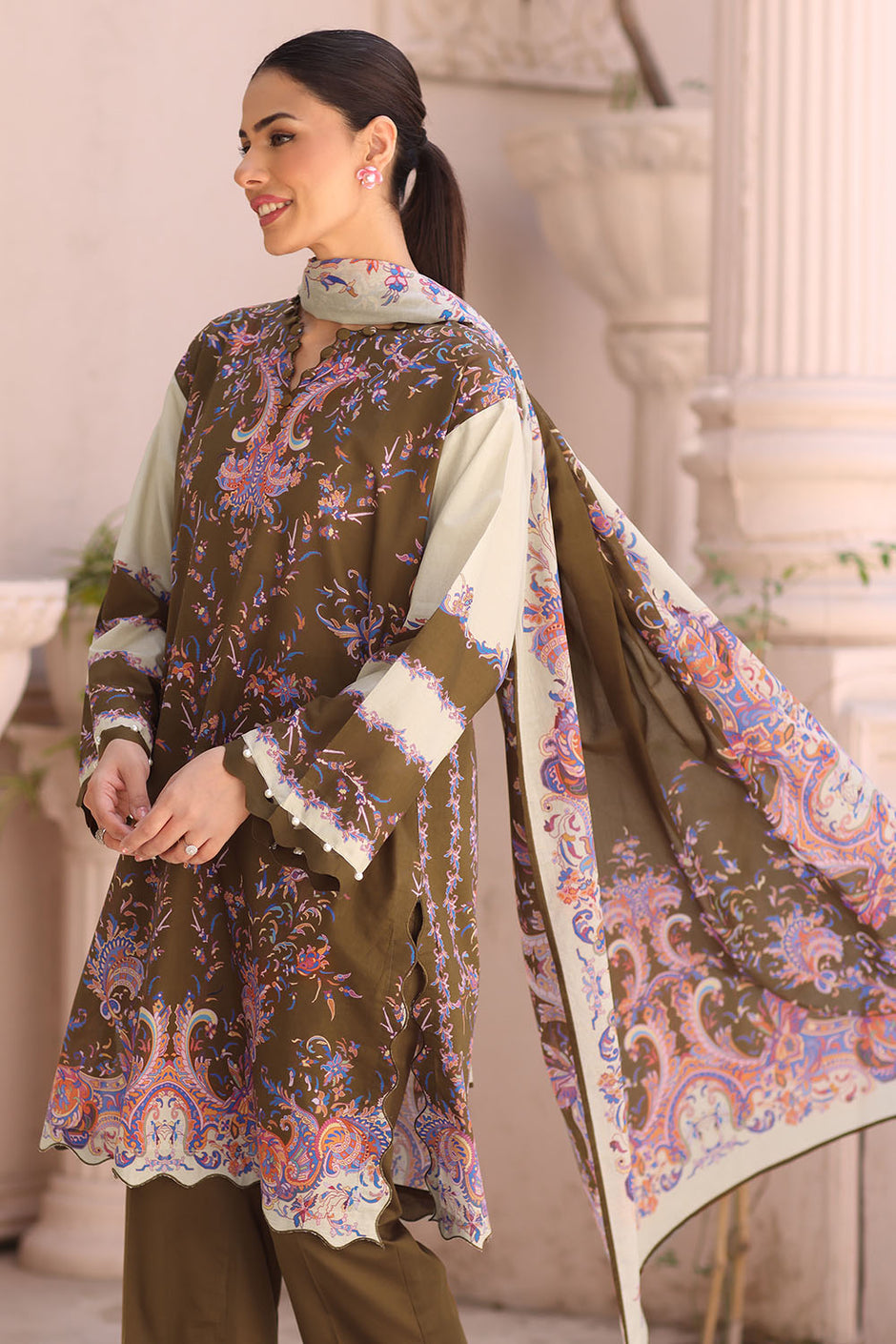 3 Piece Printed Lawn Suit