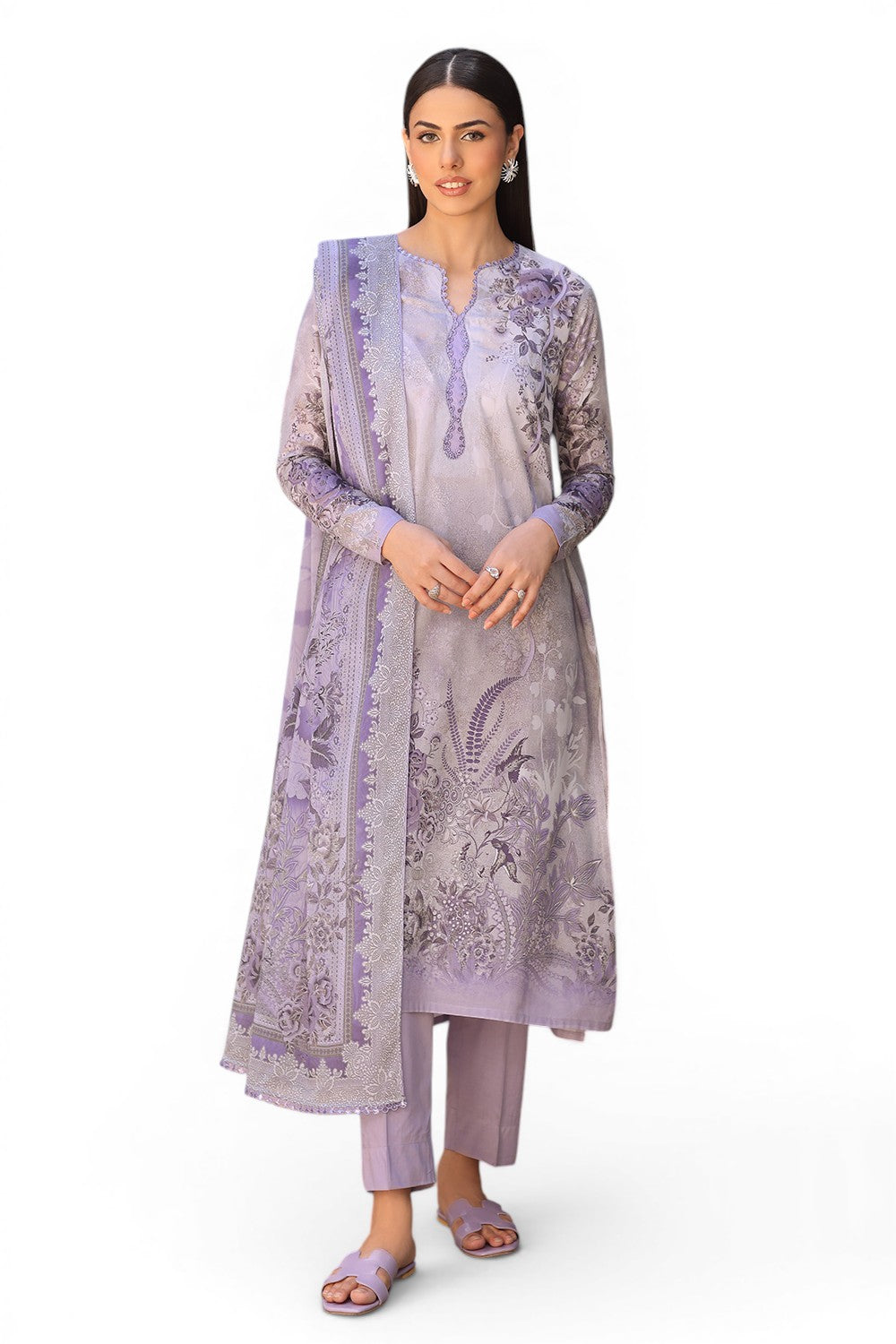 3 Piece Printed Lawn Suit