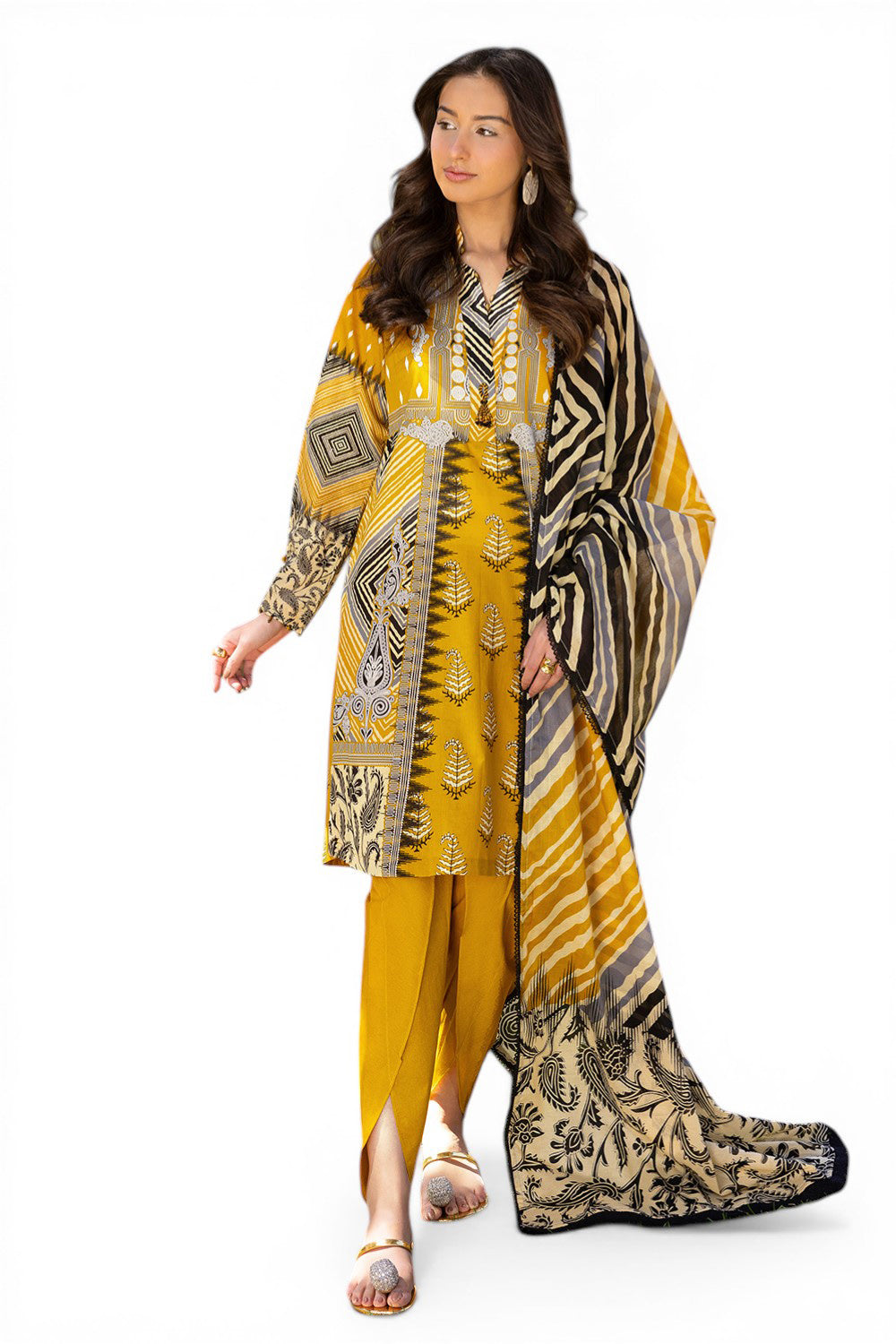 3 Piece Printed Lawn Suit