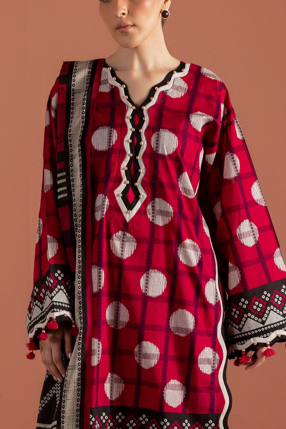 3 Piece Printed Lawn Suit with Dupatta
