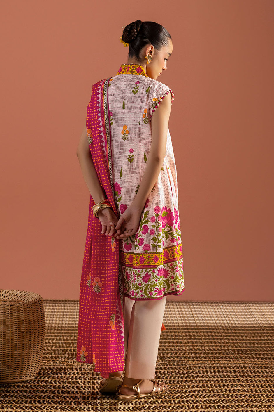 3 Piece Printed Lawn Suit with Dupatta