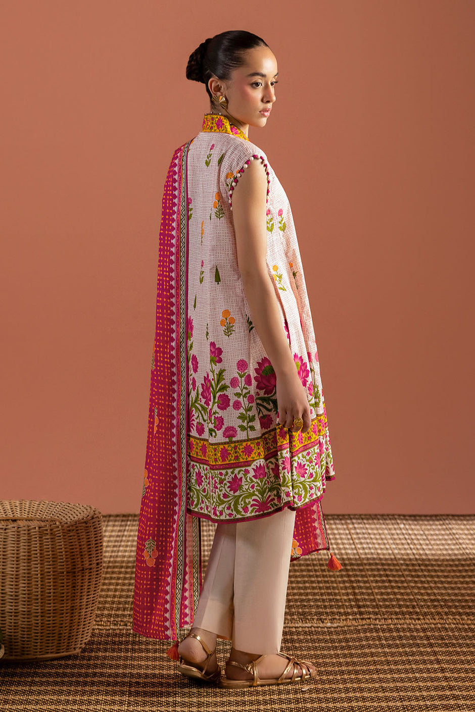 3 Piece Printed Lawn Suit with Dupatta