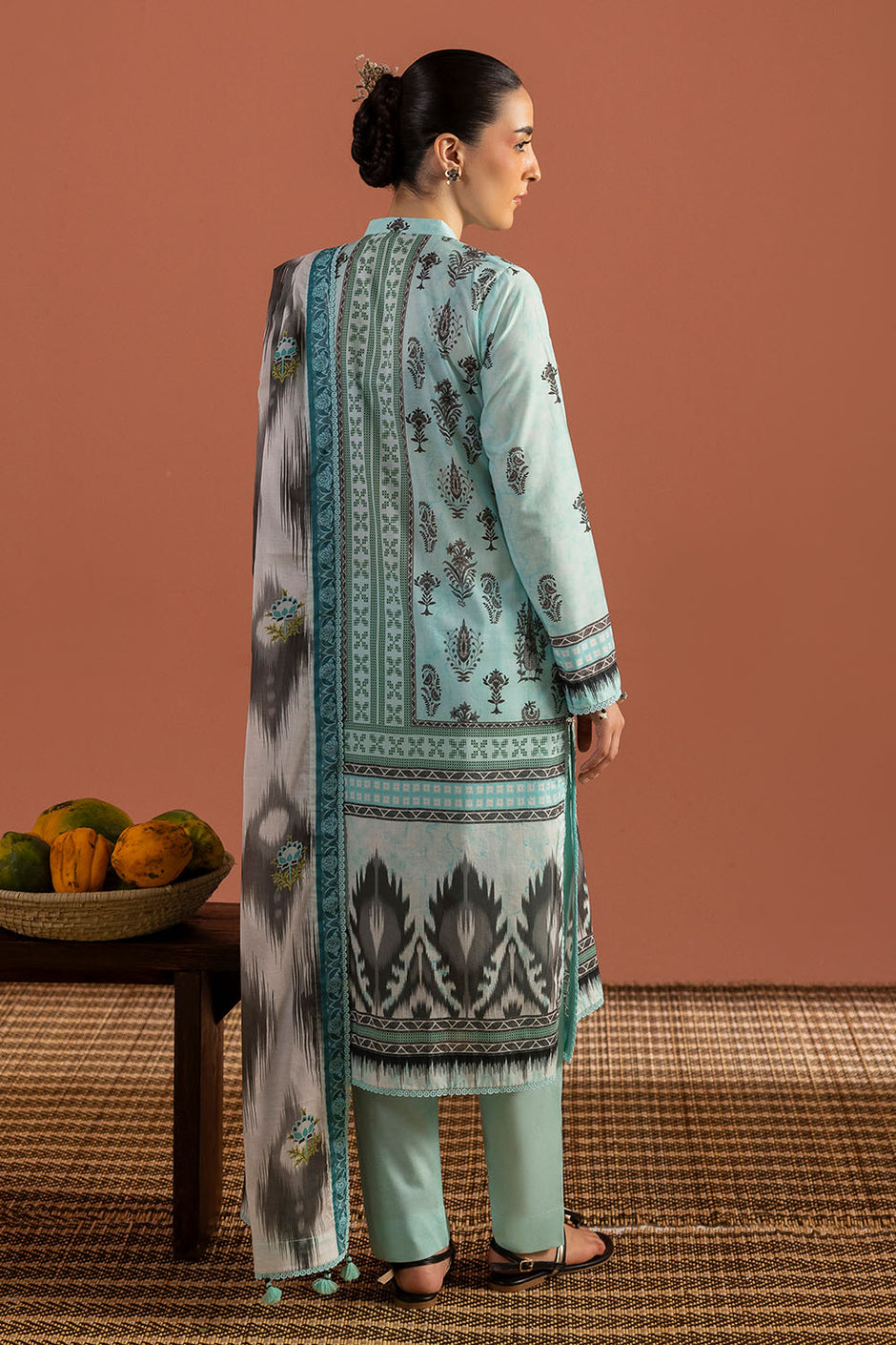 3 Piece Printed Lawn Suit with Dupatta