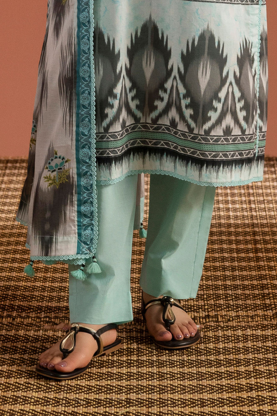 3 Piece Printed Lawn Suit with Dupatta