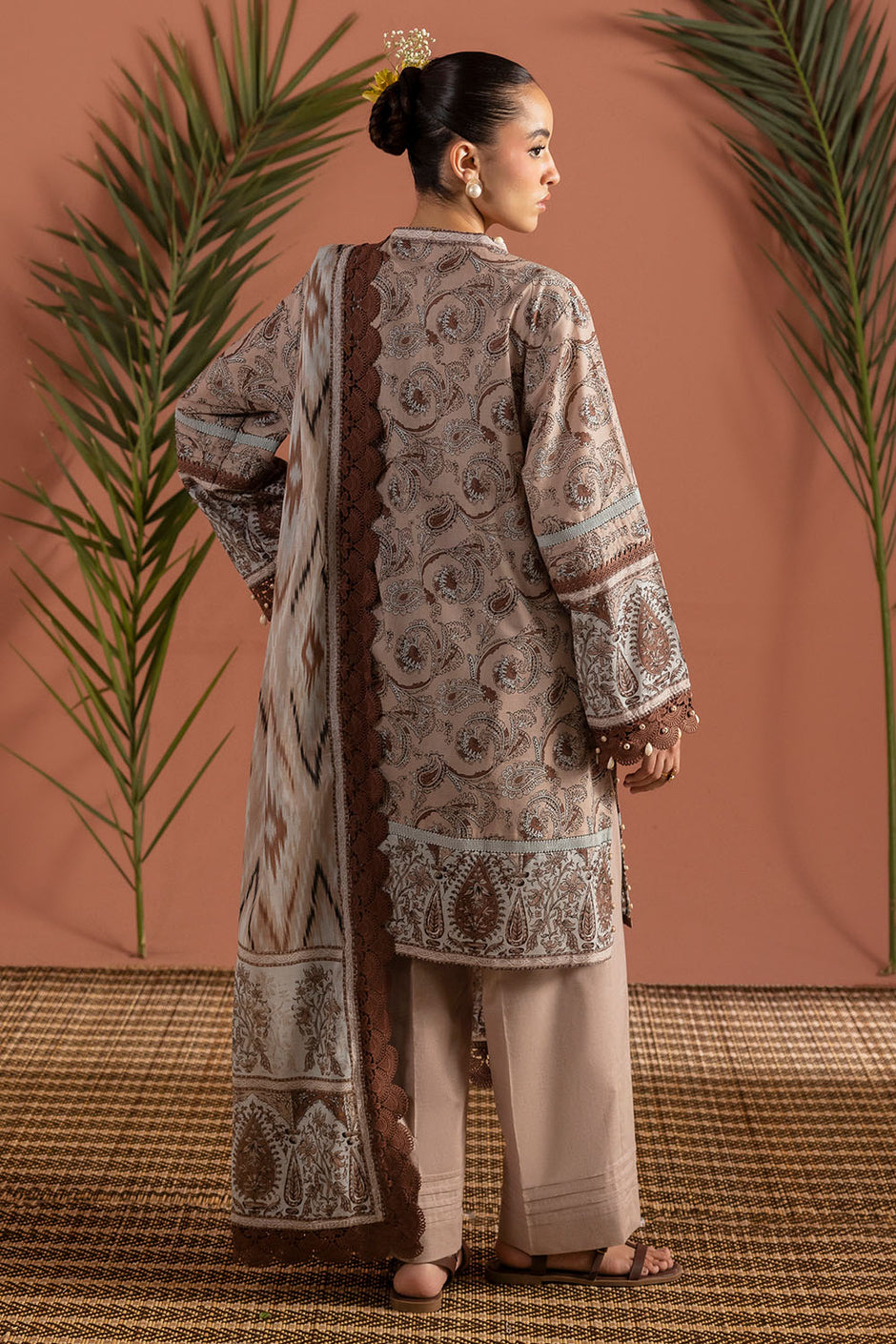 3 Piece Printed Lawn Suit with Dupatta