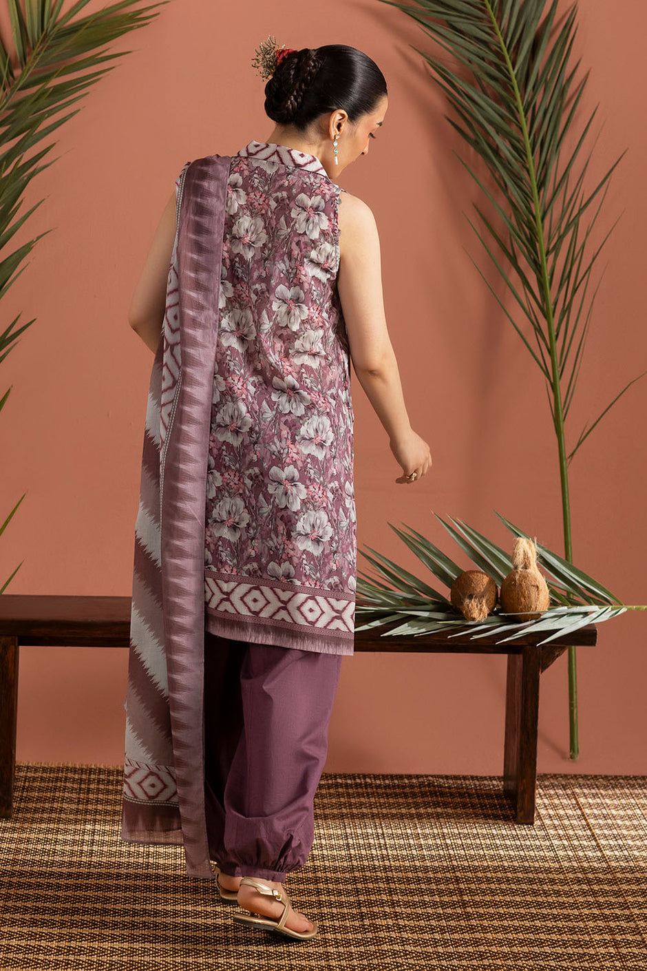 3 Piece Printed Lawn Suit with Dupatta