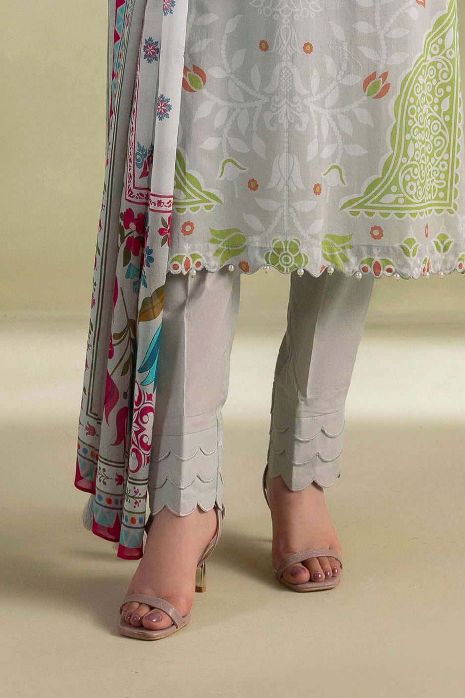 3 Piece Printed Lawn Suit with Dupatta