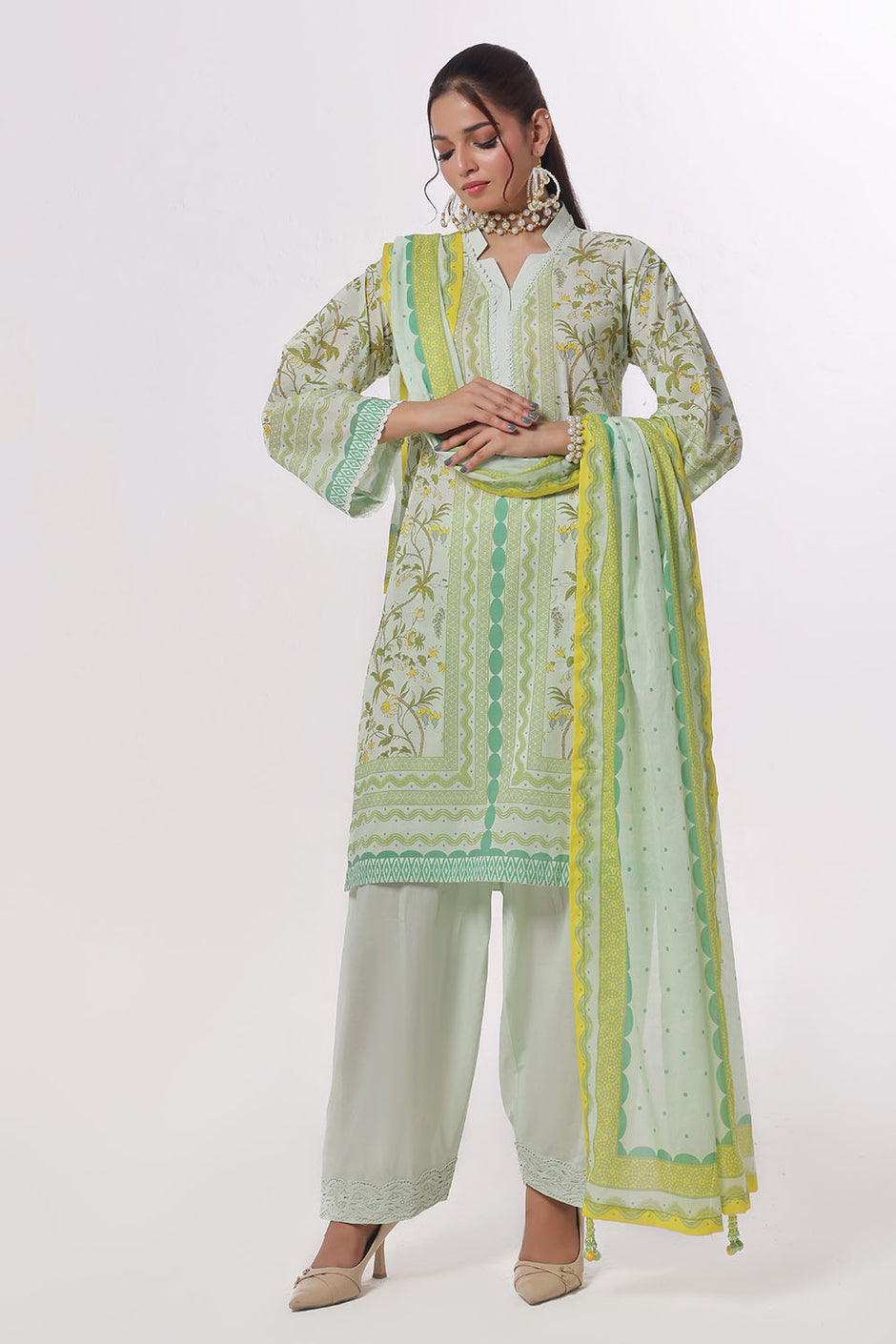 3 Piece Printed Lawn Suit