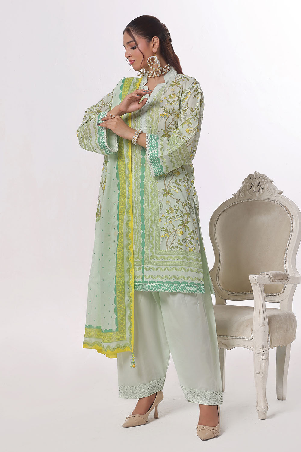 3 Piece Printed Lawn Suit