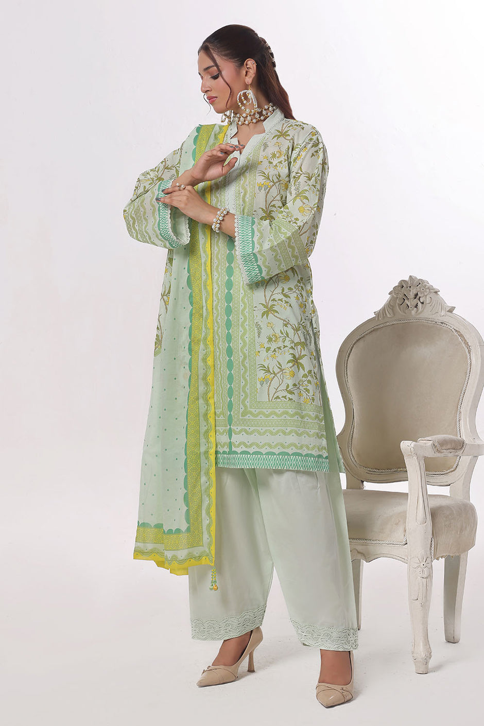 3 Piece Printed Lawn Suit