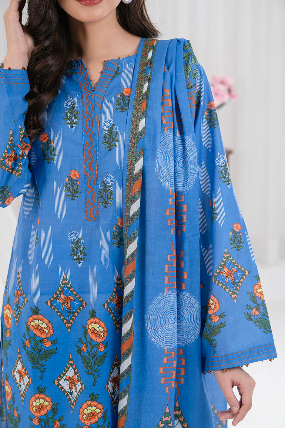 3 Piece Printed Lawn Suit CLP-52128