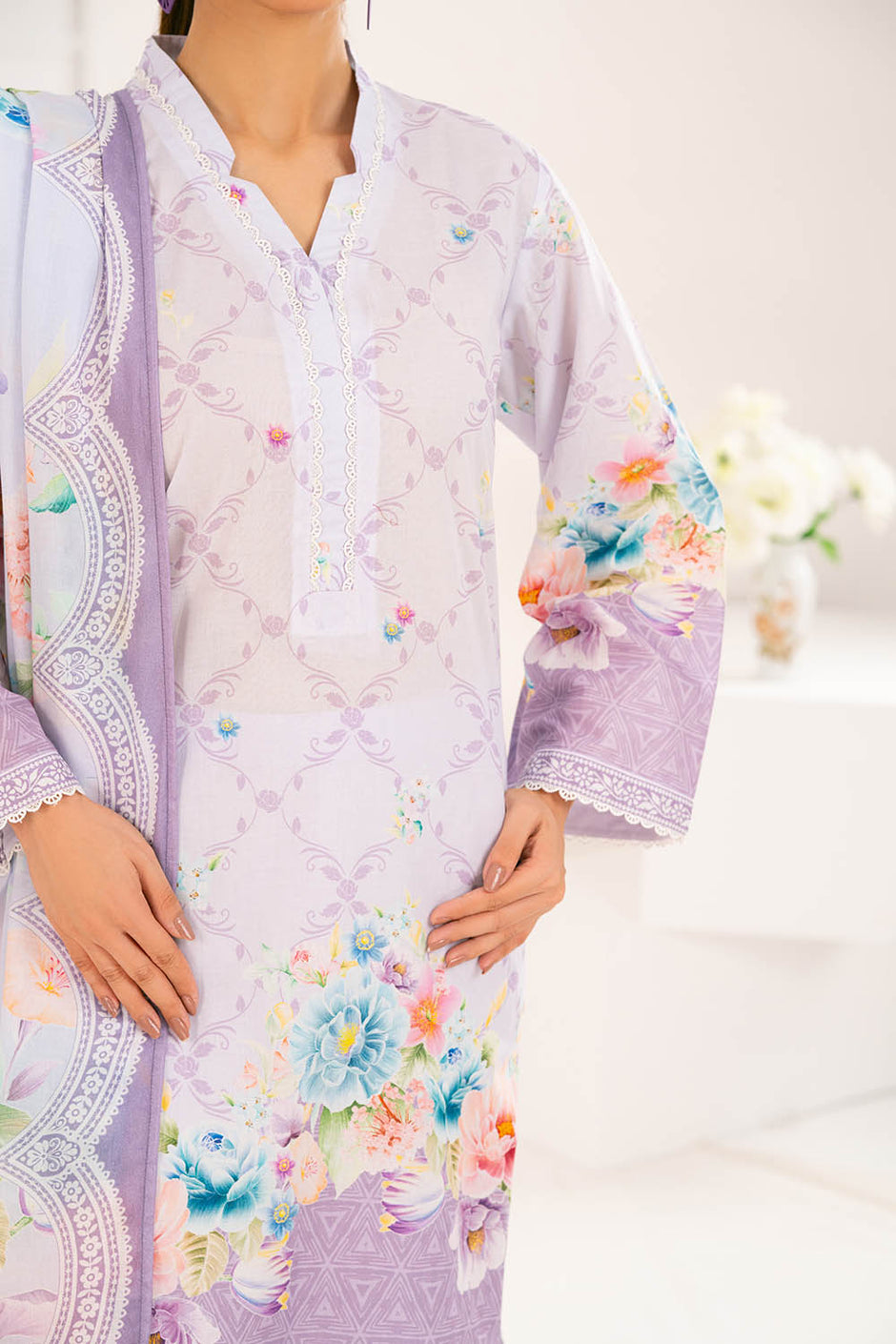 3 Piece Printed Lawn Suit