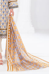 3 Piece Printed Lawn Suit with Dupatta CLP-52216