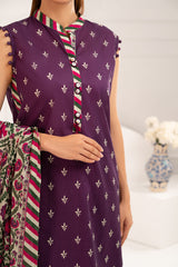 3 Piece Printed Lawn Suit with Dupatta CLP-52217