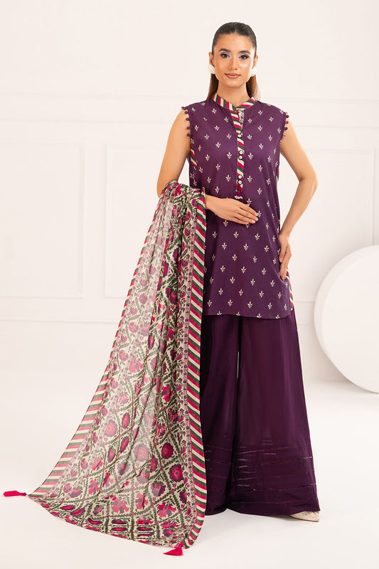 3 Piece Printed Lawn Suit with Dupatta CLP-52217