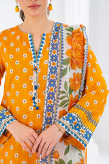 3 Piece Printed Lawn Suit with Dupatta CLP-52219