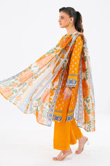 3 Piece Printed Lawn Suit with Dupatta CLP-52219