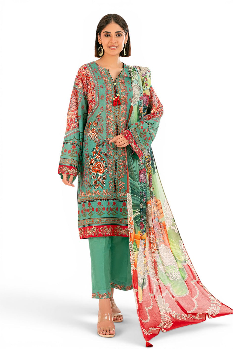 3 Piece Printed Lawn Suit